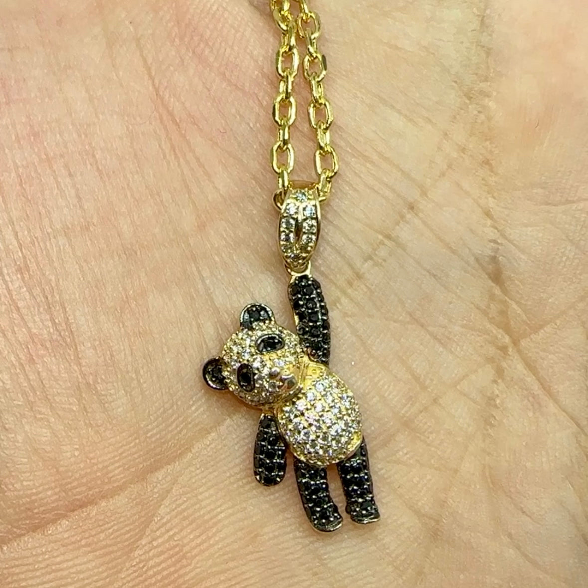 14K Gold PANDA Pendant